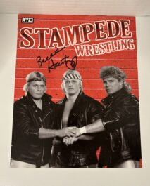 SIGNED 8x10 - BRUCE HART - STAMPEDE COLLECTION