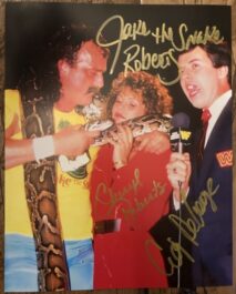 SIGNED 8x10 - JAKE ROBERT - CHERYL ROBERTS - CRAIG DEGEORGE