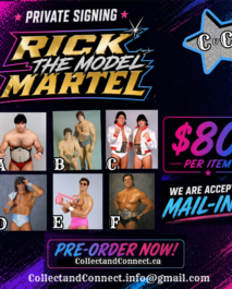 PRE-ORDER - RICK MARTEL - PRIVATE SIGNING - 8X10s - Mail-ins