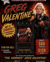 PRE-ORDER - SIGNED SOUVENIR TURNBUCKLE - GREG VALENTINE