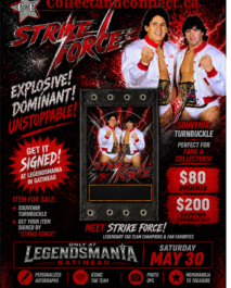 PRE-ORDER - SIGNED SOUVENIR TURNBUCKLE - STRIKE FORCE (RICK MARTEL-TITO SANTANA)