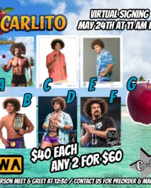 PREORDER - SIGNED - CARLITO - 8x10s OR APPLE (1 ITEM)