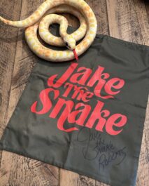 SIGNED SOUVENIR - JAKE THE SNAKE ROBERTS - BAG & REVELATION