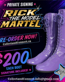 PRE-ORDER - SIGNED - RICK MARTEL - PRIVATE SIGNING - SOUVENIR BOOT