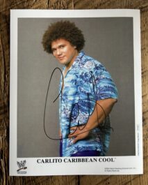 SIGNED 8x10 - CARLITO COOL - WWE PROMO PRINT