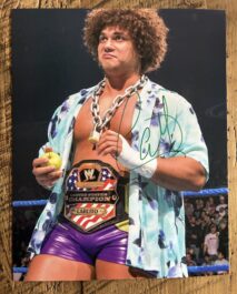 SIGNED 8x10 - CARLITO - WWE US TITLE