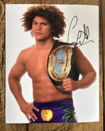 SIGNED 8x10 - CARLITO - WWE IC TITLE