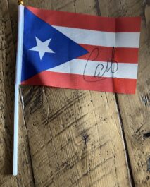 SIGNED - CARLITO - SOUVENIR FLAG