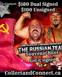 PREORDER - SIGNED SOUVENIR - THE RUSSIAN TEAM - WRESTLING BOOT