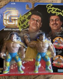 SIGNED HASTTEL TOYS - THE FABULOUS ROUGEAU BROTHERS - GRAPPLERS & GIMMICKS