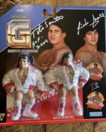 SIGNED HASTTEL TOYS - STRIKE FORCE RICK MARTEL & TITO SANTANA - GRAPPLERS & GIMMICKS