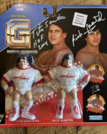 SIGNED HASTTEL TOYS - STRIKE FORCE RICK MARTEL & TITO SANTANA - COMICCON CON EXCLUSIVE