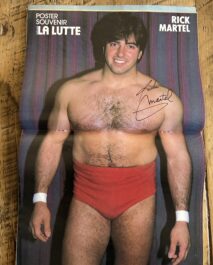 SIGNED MAGAZINE - FRENCH - LA LUTTE #2 - RICK MARTEL - POSTER SIGNED
