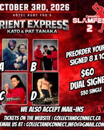 SLAMFEST PREORDER - SIGNED 8x10 or AUTOGRAPH FOR MAIL-IN ITEM - THE ORIENT EXPRESS