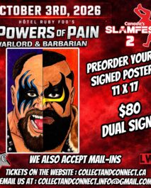 SLAMFEST PREORDER - SIGNED POSTER - POWERS OF PAIN - WARLORD & BARBARIAN