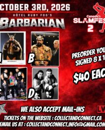 SLAMFEST PREORDER - SIGNED 8x10 or AUTOGRAPH FOR MAIL-IN ITEM - BARBARIAN