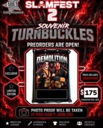 PREORDER - SIGNED SOUVENIR TURNBUCKLE - DEMOLITION