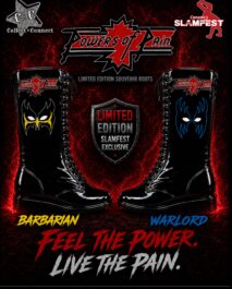 PREORDER - SIGNED SOUVENIR BOOTS - POWERS OF PAIN - BARBARIAN & WARLORD